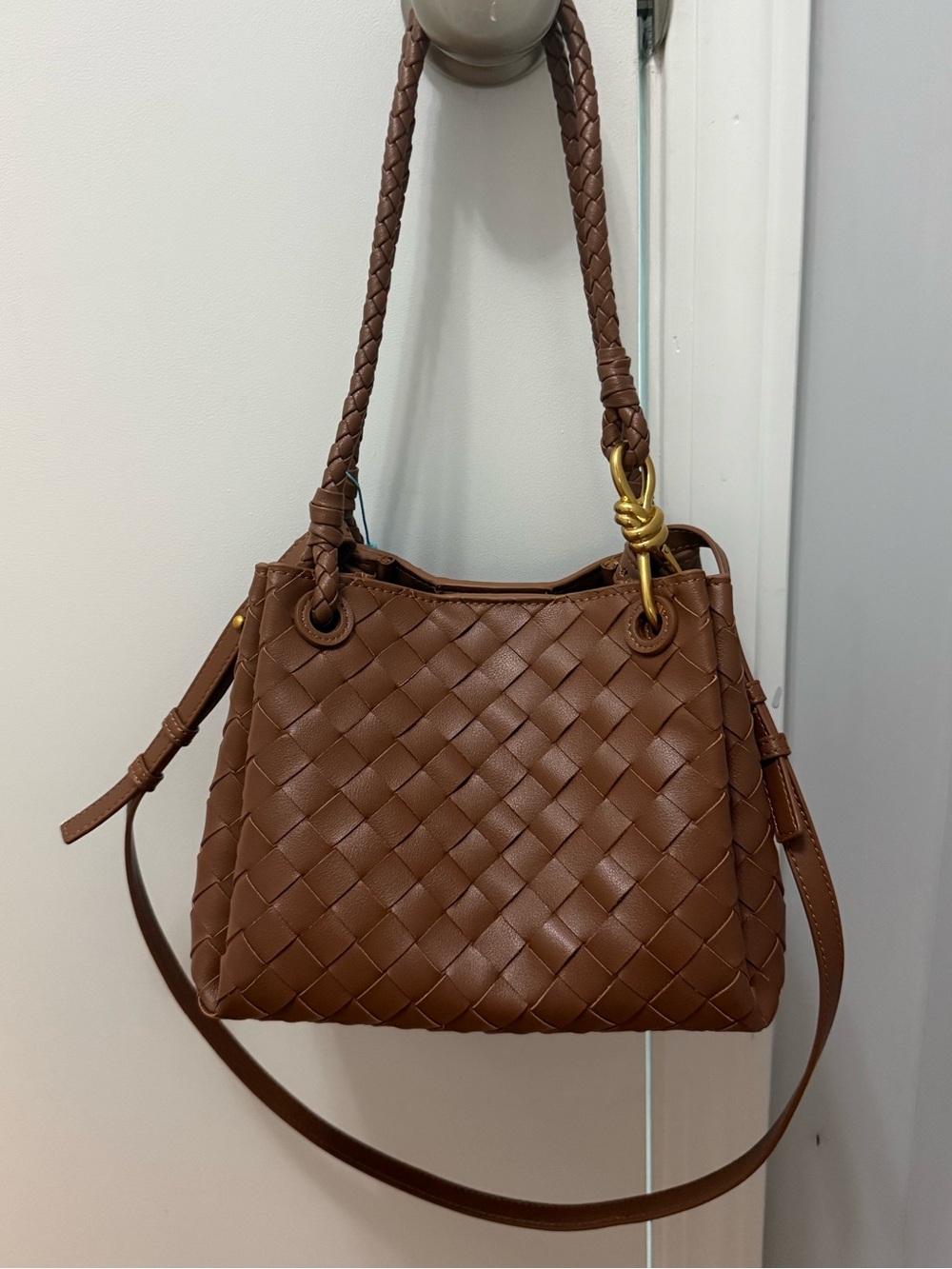 Tiffany & Fred Hand-Woven Shoulder Bag